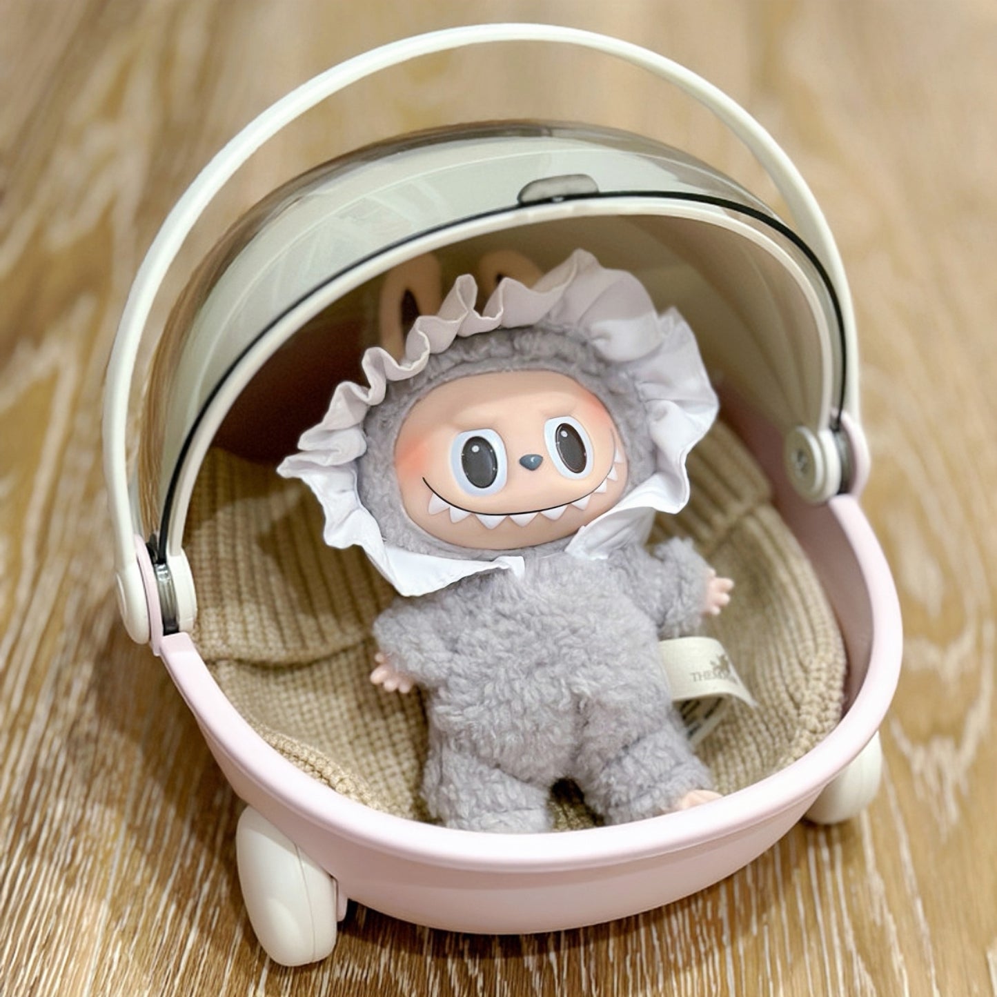 Rubber Cradle Car Baby Bed Doll Accessories For 17cm Doll