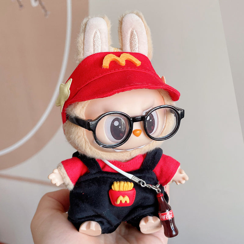 McDonald Dresses Up With Black Glasses For Labubu ( Without Labubu)
