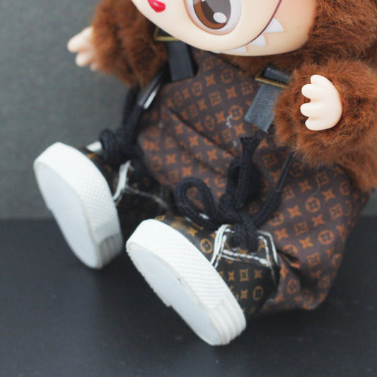 Doll Clothes with Bucket Hat and Overalls