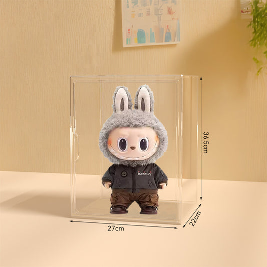 Labubu Display Box, Magnetic Door Panel, Transparent Doll Cabinet