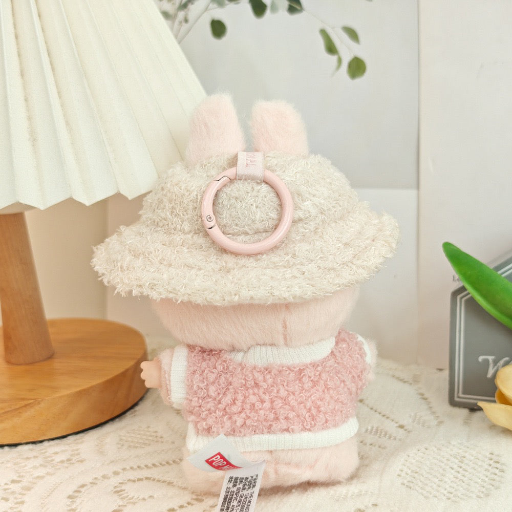 5-Piece Clothes - Clothes for Doll Outfit,Chic Style Set for 17cm Dolls - Clothes + Light Pink Heart-Shaped Velvet hat + Small Camera + Glasses + Canvas Shoes,No Doll (Style A)