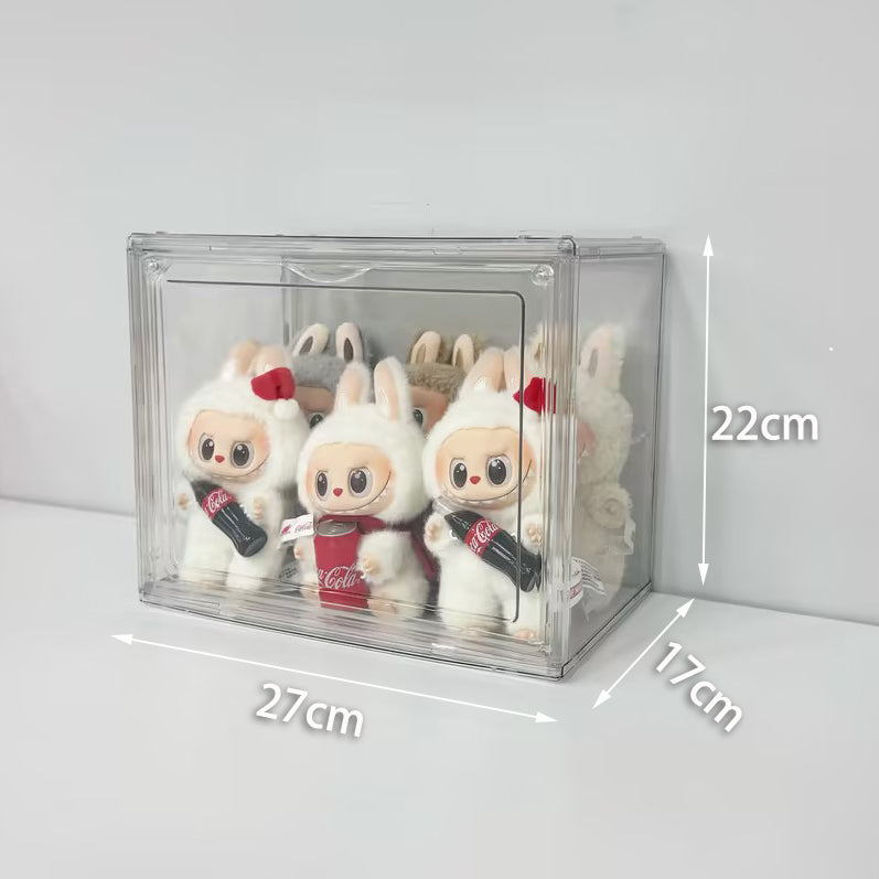 Labubu Display Box, Magnetic Door Panel, Transparent Doll Cabinet