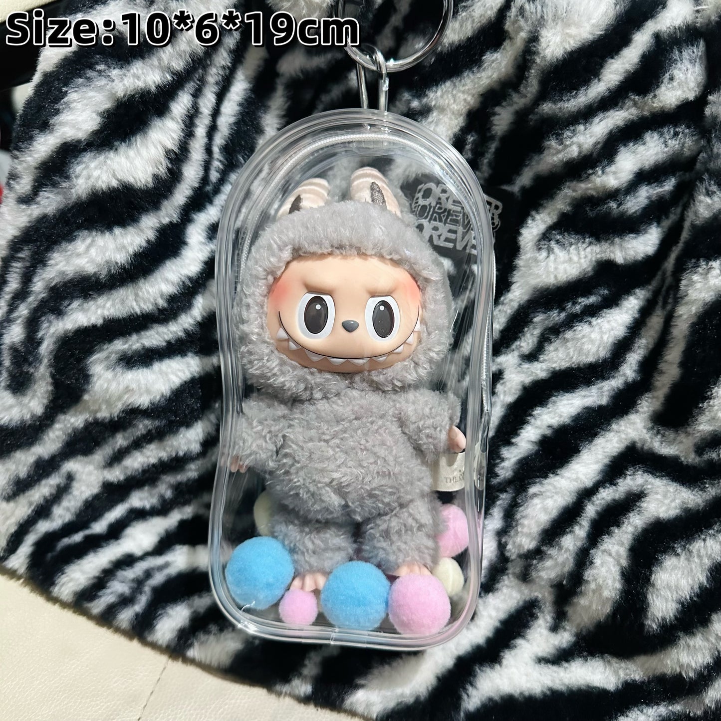 Labubu Display Box, Magnetic Door Panel, Transparent Doll Cabinet
