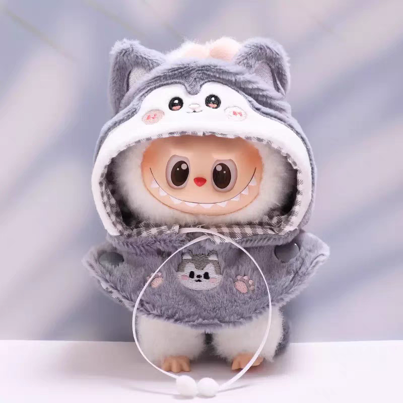 The Monsters Labubu Cloth Sunny Zoo Hooded Puffcape Wolf