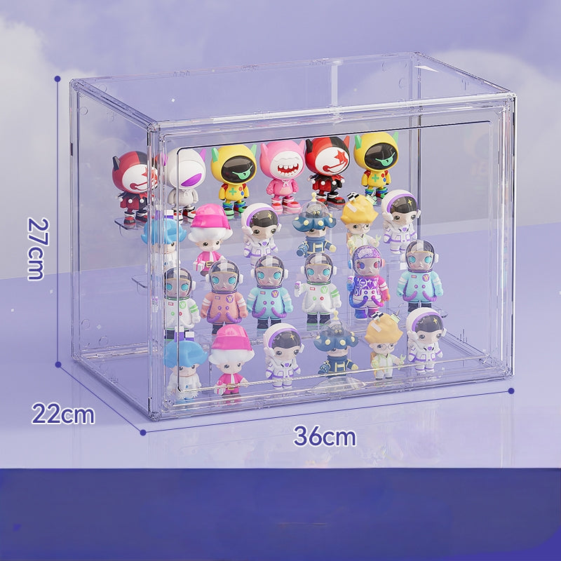 Labubu Display Box, Magnetic Door Panel, Transparent Doll Cabinet