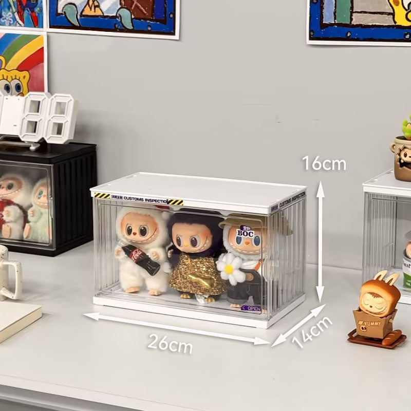 Labubu Display Box, Magnetic Door Panel, Transparent Doll Cabinet