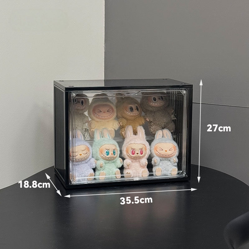 Labubu Display Box, Magnetic Door Panel, Transparent Doll Cabinet