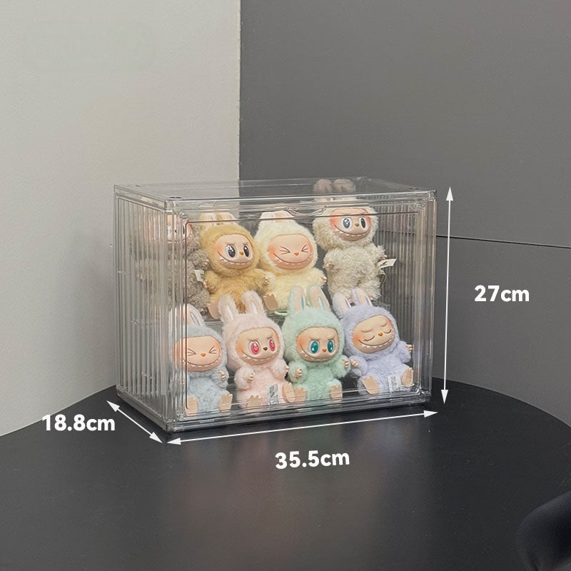 Labubu Display Box, Magnetic Door Panel, Transparent Doll Cabinet