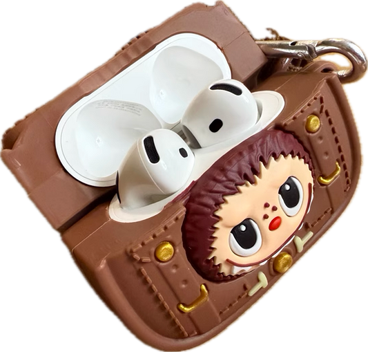 Cute Labubu Briefcase AirPods4 Plush Protective Case