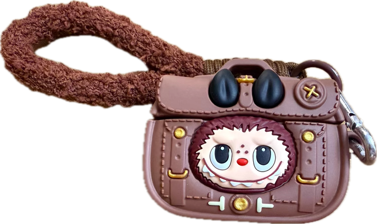 Cute Labubu Briefcase AirPods4 Plush Protective Case