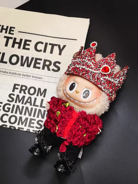 labubu Clothes G-Dragon World Tour Rose Costume 17cm/38cm/58cm