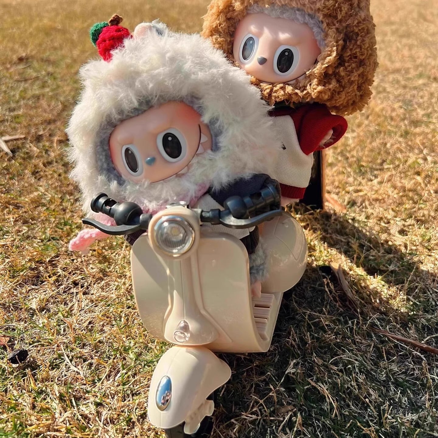 Toy Motorcycle for Macaron Vinyl Doll Accessories
