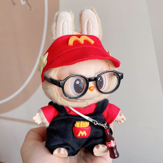 McDonald Dresses Up With Black Glasses For Labubu ( Without Labubu)