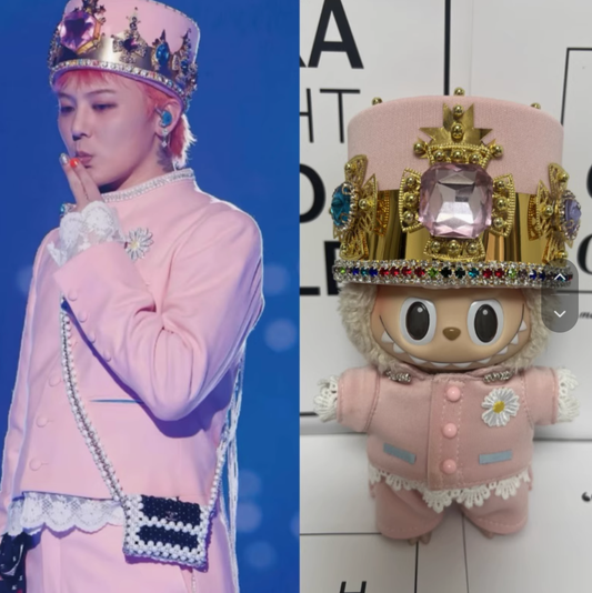 Labubu Clothes, The Limited Edition Costume as G-Dragon, 15cm and 17cm