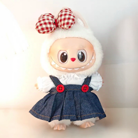 The Monsters Labubu Cloth Sweet Schoolgirl Charm Set 1